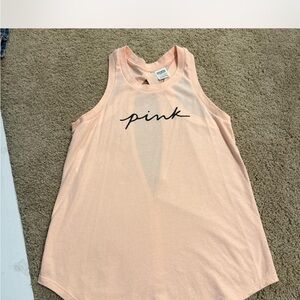 Victoria's Secret Orange Pink Tank Top Racerback